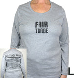 Fair Trade Fitted Tee Shirt with Long Sleeve - Freeset