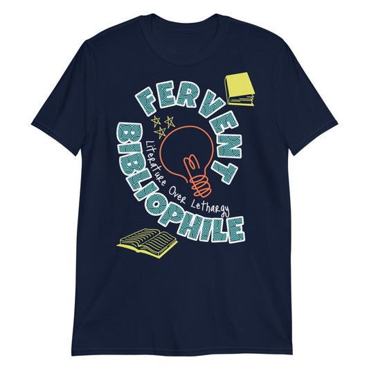 T-SHIRT "Fervent Bibliophile" Short-Sleeve Unisex T-Shirt