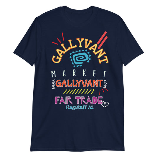 T-SHIRT Short Sleeve Unisex GALLYVANT MARKET + Fair Trade (Design 1)
