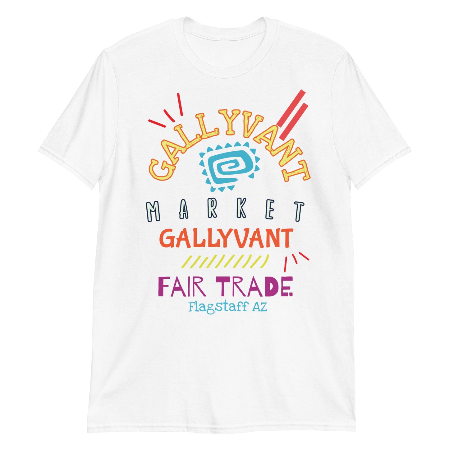 T-SHIRT Short Sleeve Unisex GALLYVANT MARKET + Fair Trade (Design 1)