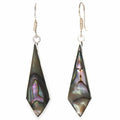 Earrings, Abalone Diamond-Shaped Dangle Earrings