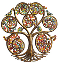 Decor, Autumn Spiral Tree of Life Haitian Steel Drum Wall Art - Haitian Artisans