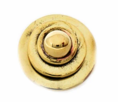 Ring, Domed Adjustable Brass Ring