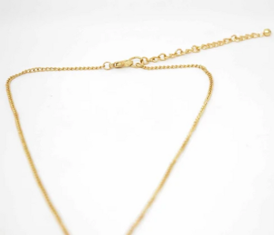 Necklace, Cone Pendant Goldtone Neckace