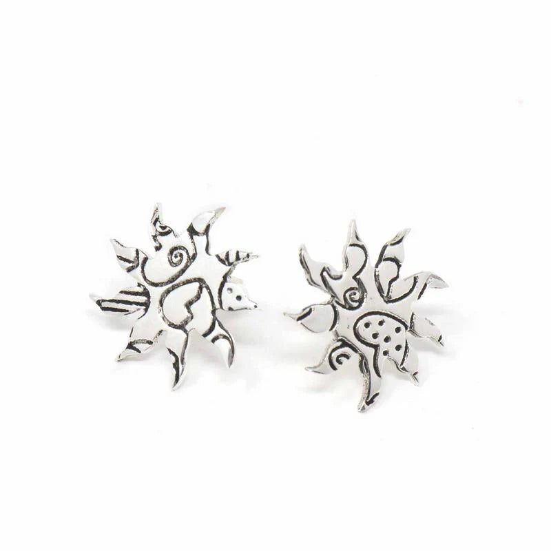Earrings, Stud Earrings, Sunburst