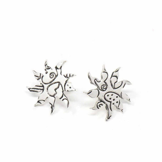 Earrings, Stud Earrings, Sunburst