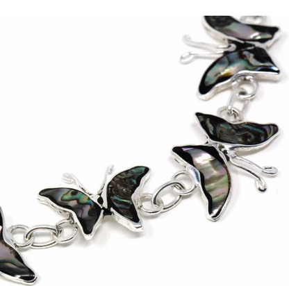 Bracelet, Abalone Butterflies