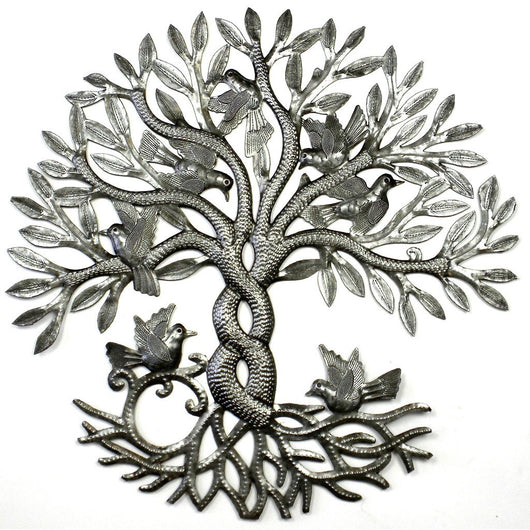 Entwined Tree of Life Metal Wall Art - Croix des Bouquets