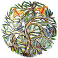 24 inch Painted Tree with Birds Handmade and Fair Trade