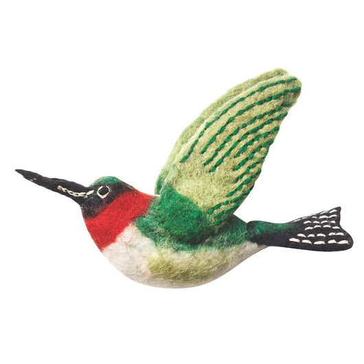 Felt Bird Garden Ornament - Hummingbird Handmade and Fair Trade