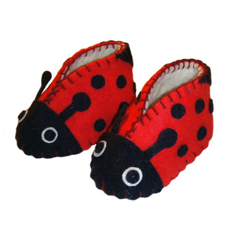 Ladybug Zooties Baby Booties - Silk Road Bazaar