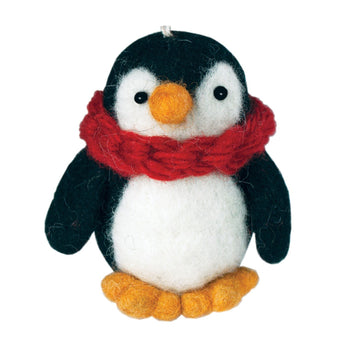 Felt Penguin Ornament - Wild Woolies (H)