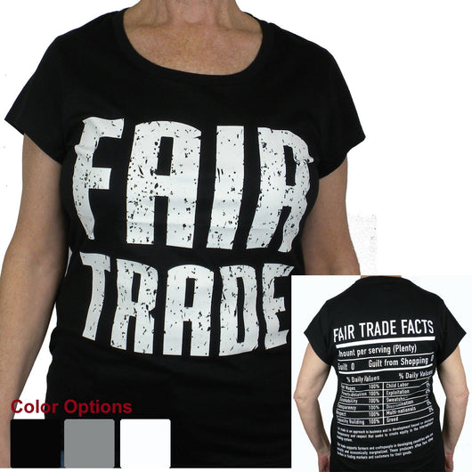 Fair Trade Tee Shirt with Cap Sleeve - Freeset