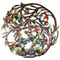 Tree of Life Hand Painted 24-inch Metal Wall Art Handmade and Fair Trade