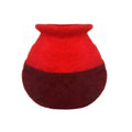 Red Felt Flower Vase - Hamro Village