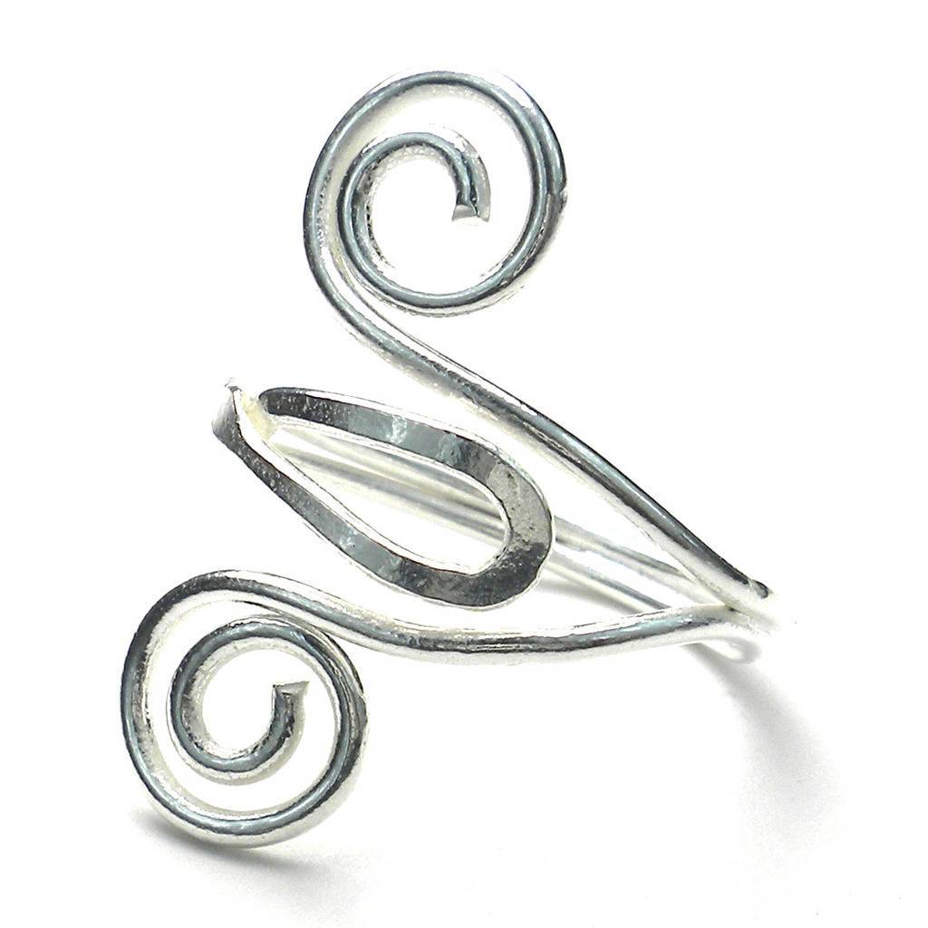 Silver Swirl Ring - Artisana