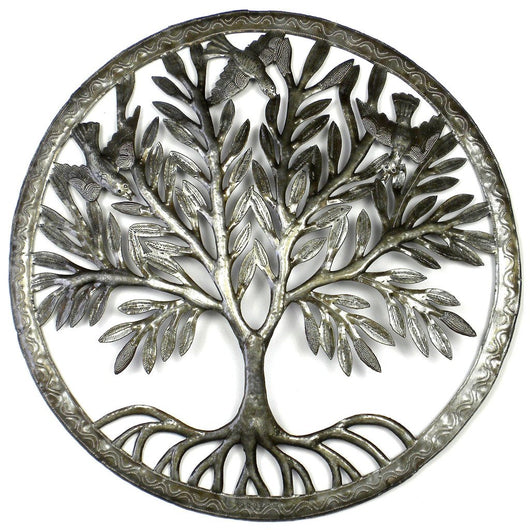 Tree of Life in Ring Wall Art - Croix des Bouquets