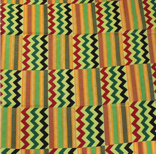 Fabric Bolt - Yellow Kente 4005 - 12 Yards