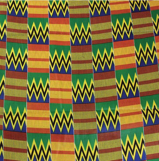 Fabric Bolt - Green Kente 8005 - 12 Yards