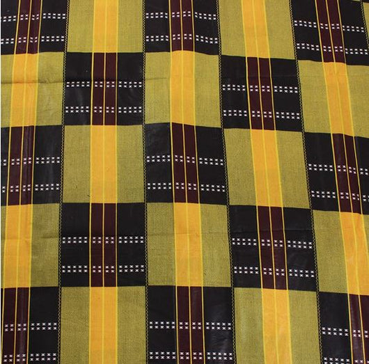 Fabric Bolt - Kente Yellow Block 1105 - 12 Yards