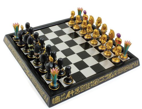 CHESS SET - Egyptian Chess Set 13.5" *LIMITED*