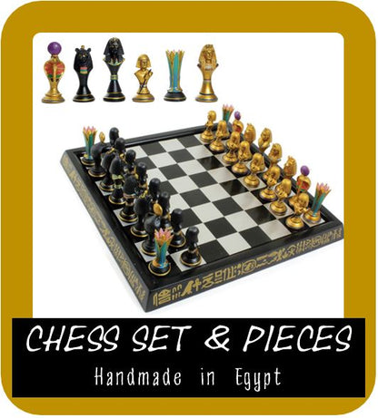 CHESS SET - Egyptian Chess Set 13.5" *LIMITED*