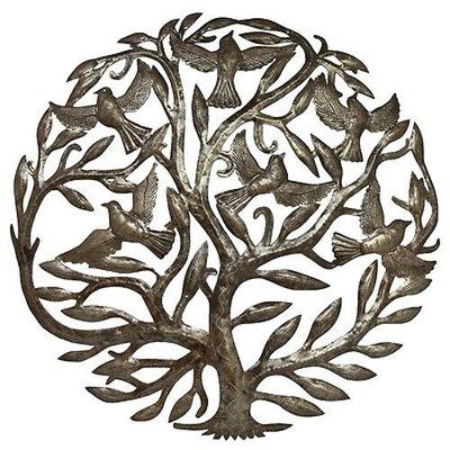 Steel Drum Art - 24 inch Tree of Life Handmade and Fair Trade
