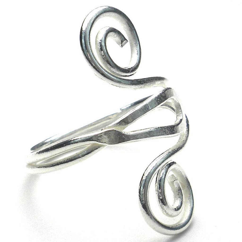 Silver Swirl Ring - Artisana