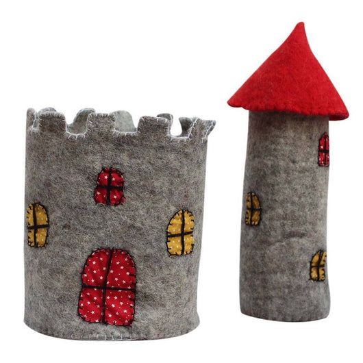 Large Felt Castle with Red Roof - Global Groove