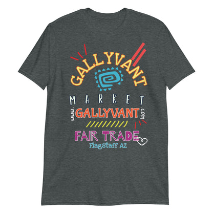 T-SHIRT Short Sleeve Unisex GALLYVANT MARKET + Fair Trade (Design 1)
