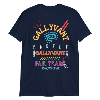 T-SHIRT Short Sleeve Unisex GALLYVANT MARKET + Fair Trade (Design 1)