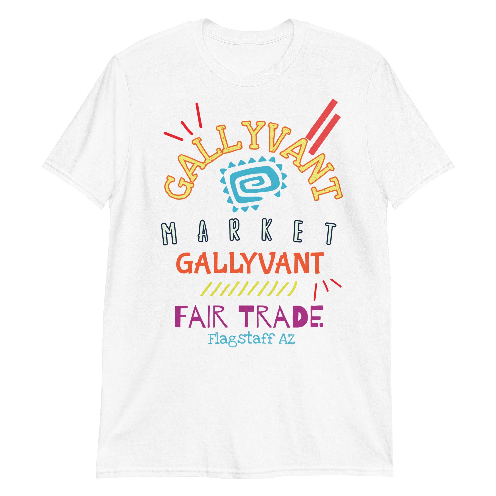 T-SHIRT Short Sleeve Unisex GALLYVANT MARKET + Fair Trade (Design 1)