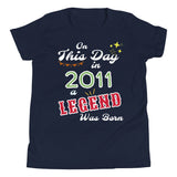 "On This Day...a Legend Was Born" Youth Short Sleeve T-Shirt I